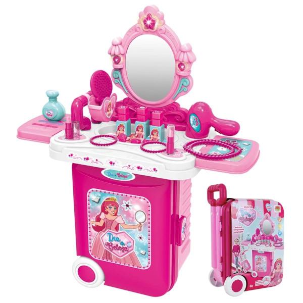 Imagem de Maleta Beleza Maquiagem Brinquedo Infantil Luz E Som Dm Toys