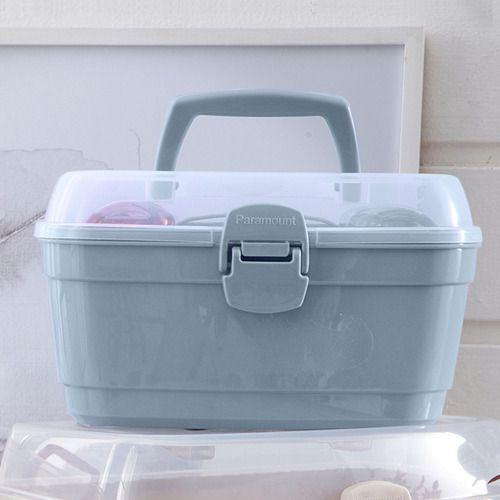 Maleta Box Multiuso Paramount Com Divisórias Cinza - Paramount Plásticos Imagem de Maleta Box Multiuso Paramount Com Divisórias Cinza
