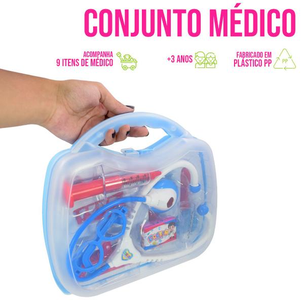 Imagem de Maleta Conjunto de Médico Dr Pedagógico Educativo Infantil