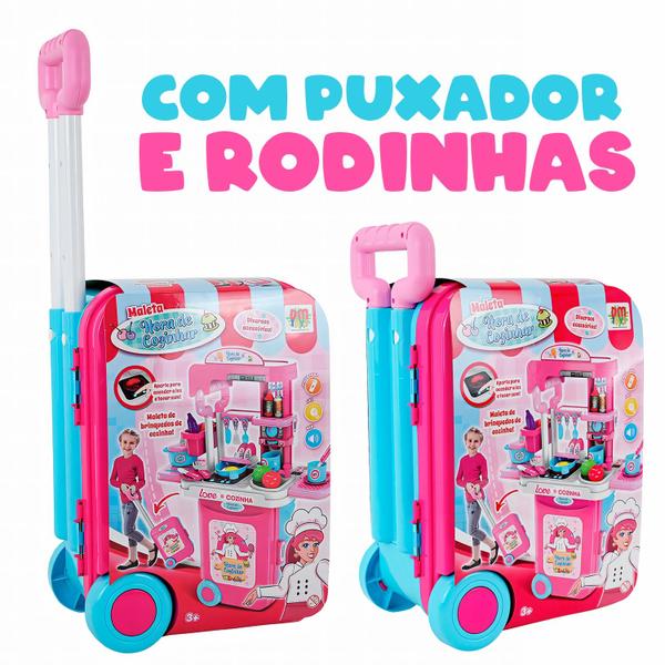 Imagem de Maleta Cozinha Infantil Com Som Luz E Acessórios Hora De Cozinhar Dm Toys