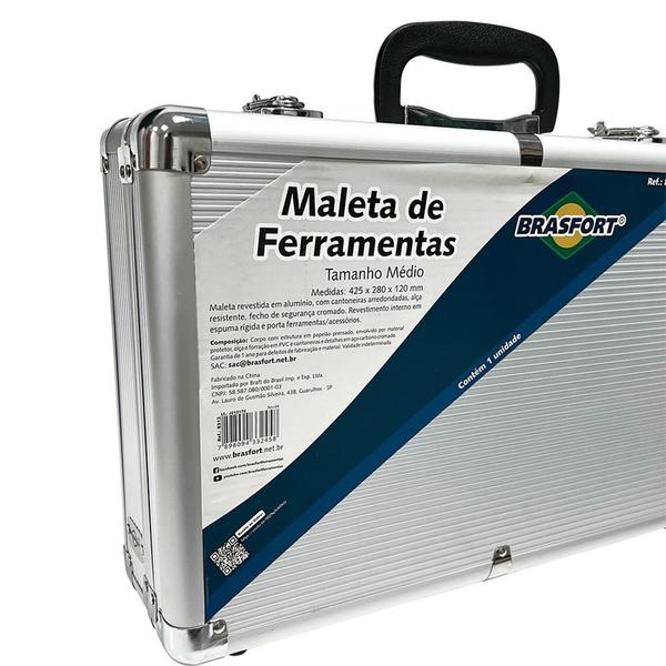 Imagem de Maleta de alumínio para ferramentas média 425 x 280 x 120 mm - 8312 - Brasfort