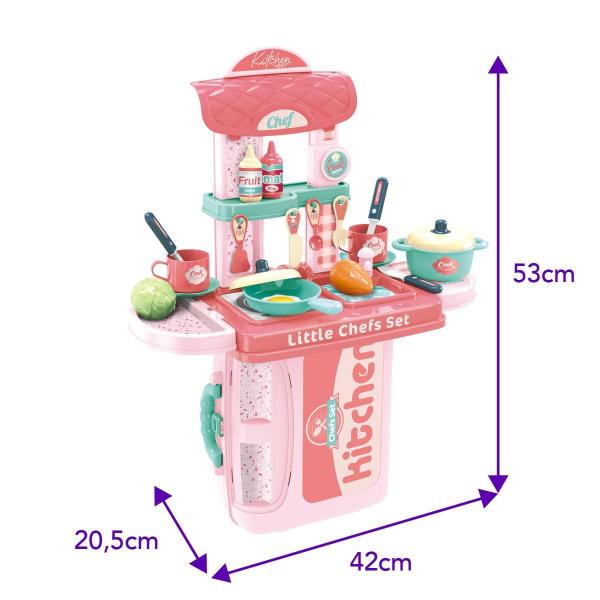 Imagem de Maleta de Brinquedo 3 em 1 Top Kitchen Replay Kids - Rosa