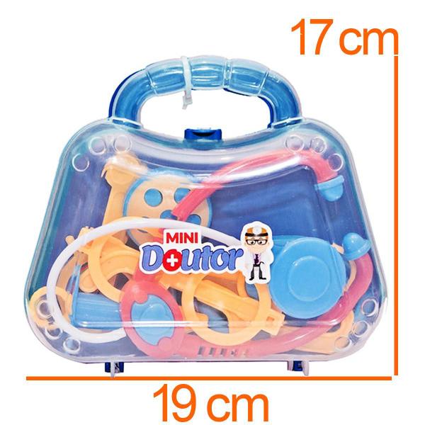 Imagem de Maleta De Brinquedo Azul Mini Doutor Infantil  Educativo 