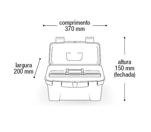 Imagem de Maleta De Ferramentas 1 Bandeja New Box 2020 25440 Arqplast