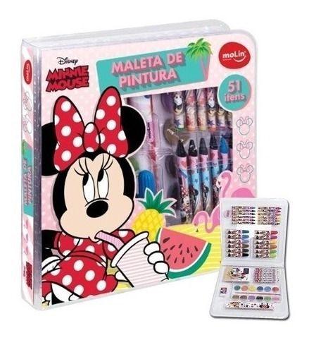 Imagem de Maleta De Pintura Minnie Mouse Com 51 Peças Molin