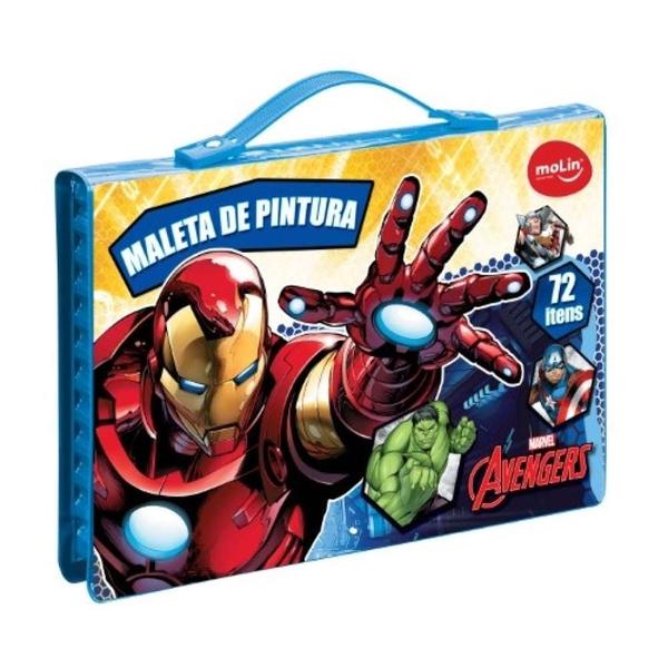 Imagem de Maleta De Pintura Vingadores Sortido 72 Itens Molin