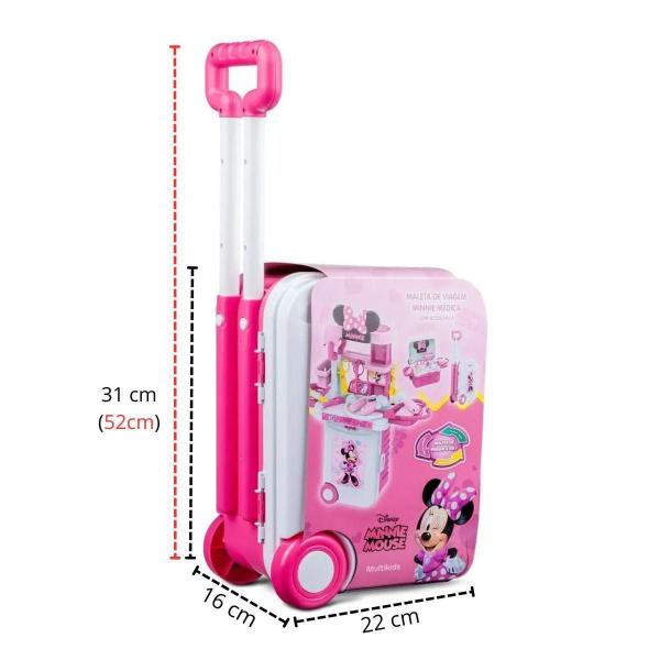 Imagem de Maleta De Viagem Da Minnie Médico Playset 3 Em 1 Multikids