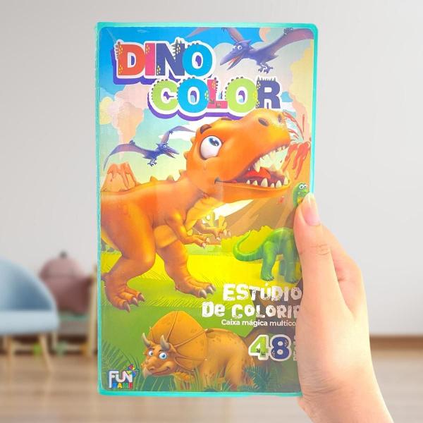 Imagem de Maleta Escolar Pintura Infantil 48 Peças Estojo Canetinha