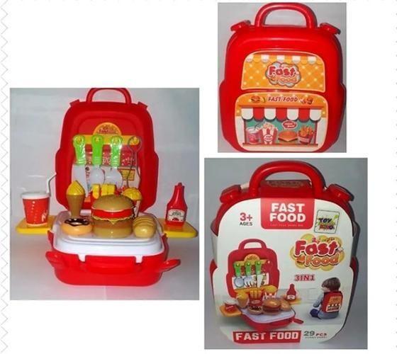 Imagem de Maleta Fast Food 3 Em 1 Toy King - Ifood - 29 Peças