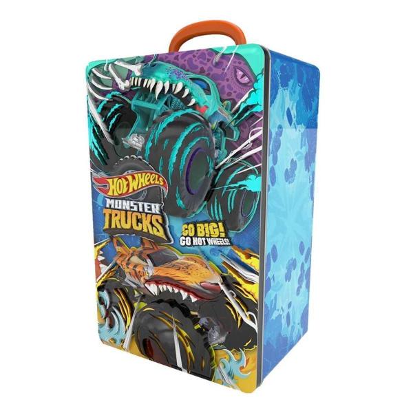 Imagem de Maleta Hotwheels Metálica Porta Monster Truck Fun Brinquedos