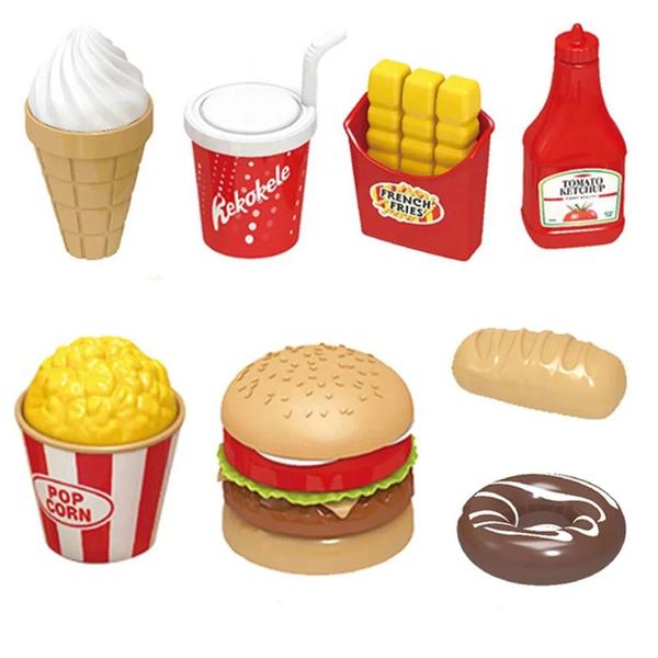 Imagem de Maleta Infantil Brinquedo Lancheira Fast Food 29 Peças 3 em 1 ENVIO IMEDIATO