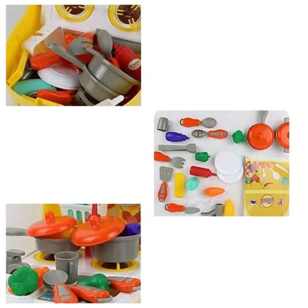 Imagem de Maleta Infantil Chef De Cozinha  Unitoys  Brinquedo Faz De Conta Profissões Crianças +3 Anos