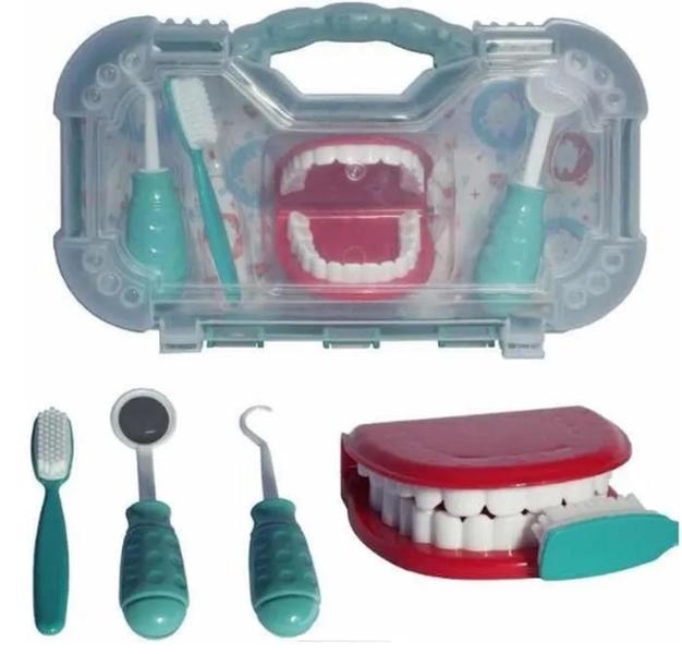 Imagem de Maleta Kit Dentista Brinquedo Crianças Odontologia Odonto