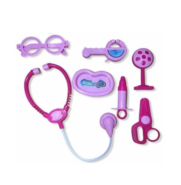 Imagem de Maleta Kit Dentista Verde e Maleta Kit Medico Rosa Odontologia Brinquedo Infantil