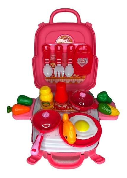 Imagem de Maleta Kitchen Cozinha Brinquedo 3 Em 1 / Mochila 25 Peças