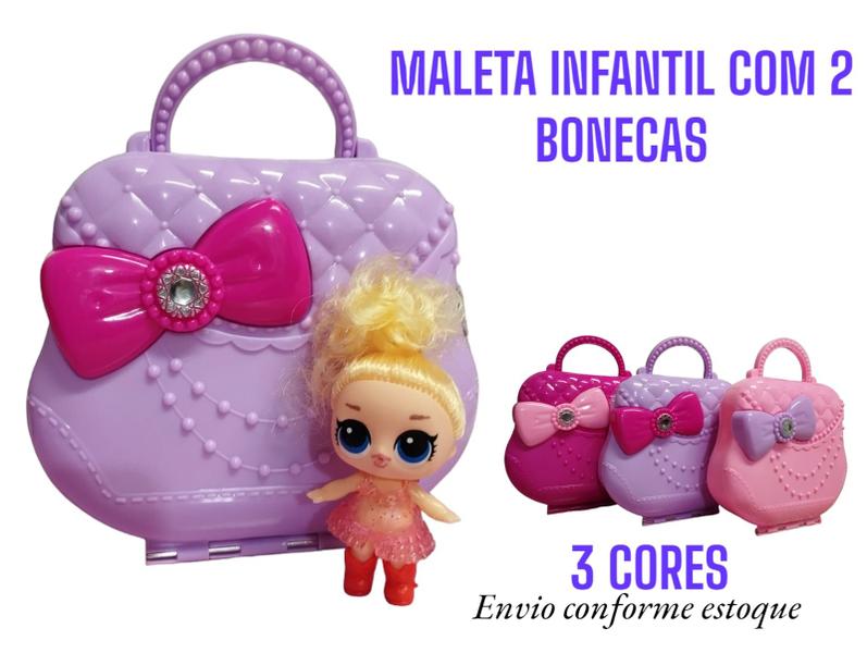 Maleta LOL com Bonecas e Acessórios - Brinquedo Infantil Portátil e Criativo - Envio Nacional Imagem de Maleta LOL com Bonecas e Acessórios - Brinquedo Infantil Portátil e Criativo