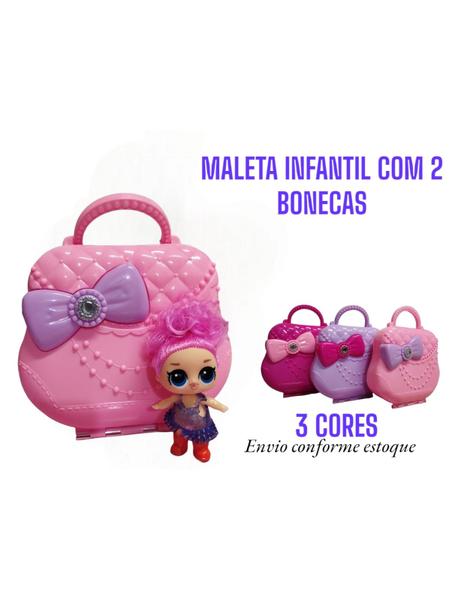 Imagem de Maleta LOL com Bonecas e Acessórios - Brinquedo Infantil Portátil e Criativo