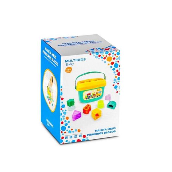 Imagem de Maleta meus Primeiros Blocos 16Pç Multikids Baby - BR1244