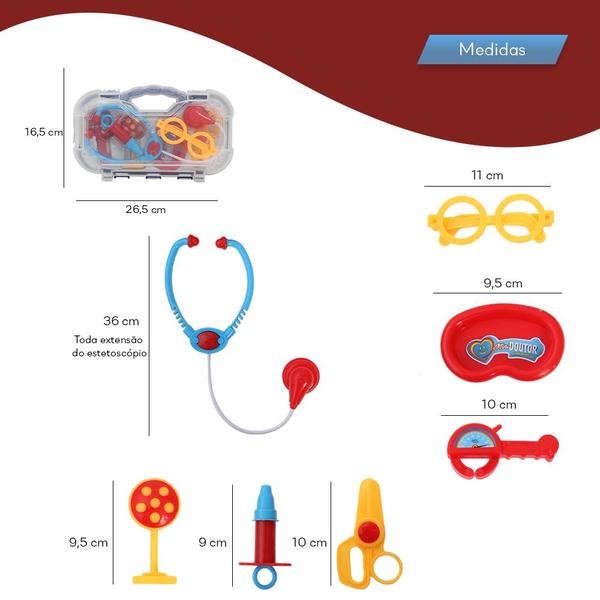Imagem de Maleta Mini Doutor Completa Interativa Acessórios Infantil