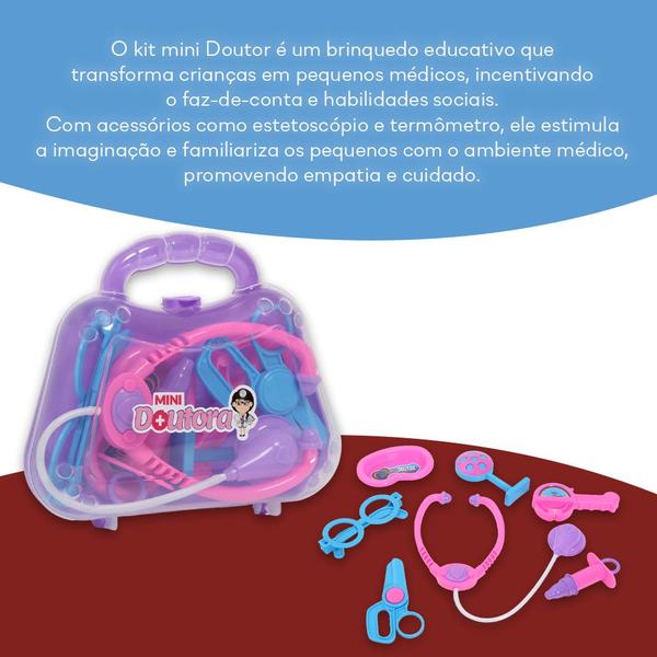 Imagem de Maleta Mini Infantil Médico Faz De Conta PakiToys Colorido