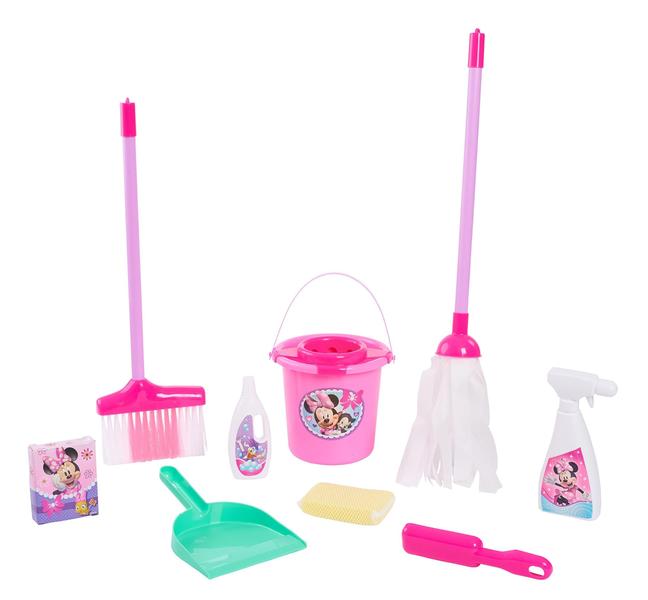 Imagem de Maleta Minnie Mouse Sparkle 'N Clean - 21 Polegadas, 11 Peças - Brinquedo Infantil Disney Junior (3+)