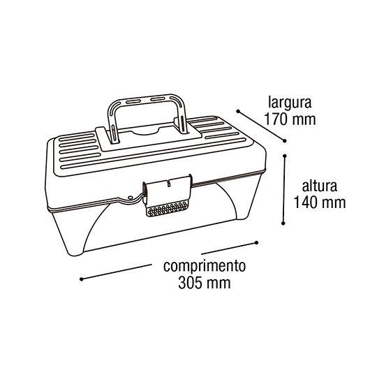 Imagem de Maleta Multiuso Organizadora Arqplast Pesca Ferramenta prego