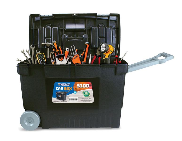 Maleta Organizadora Car Box 5100 de 23" Arqplast Imagem de Maleta Organizadora Car Box 5100 de 23" Arqplast