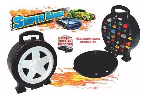 Imagem de Maleta Para 36 Carrinhos Roda Estilo Hot Wheels Super Garage