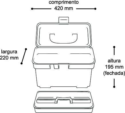 Imagem de Maleta Para Ferramentas Com Bandeja Arqplast