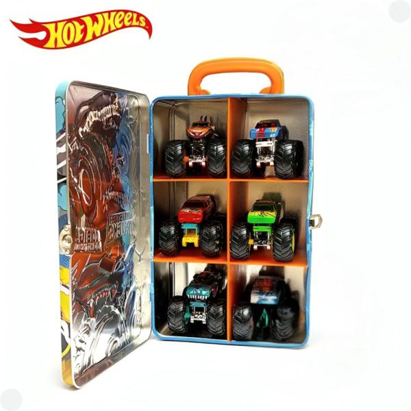 Imagem de Maleta para Guardar até 6 Monster Truck Hot Wheels F0141-4 - Fun Divirta-se