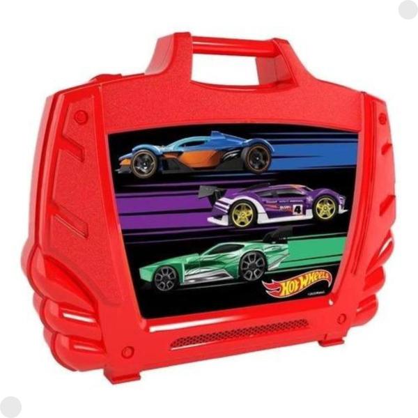 Imagem de Maleta Porta Carrinhos Hot Wheels Vermelho F0121-9C - Fun