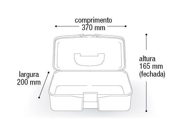 Imagem de Maleta Preta para Ferramentas com Bandeja Móvel Arqplast