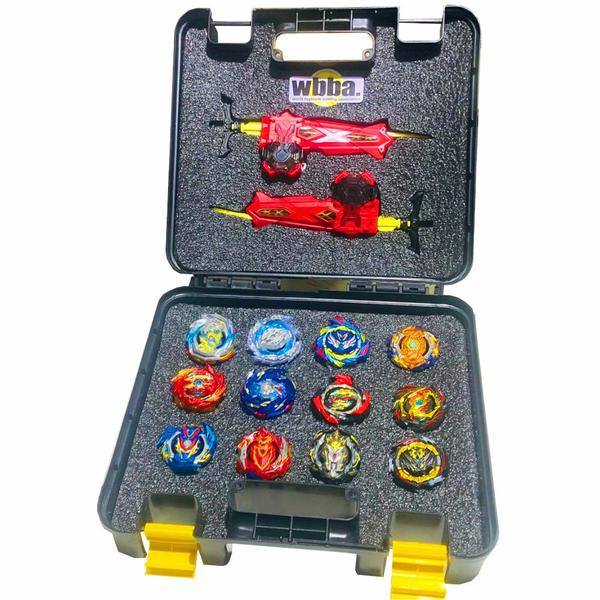 Imagem de Maleta Top Gyro com 12 beyblades sortidos + arena de batalha