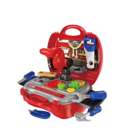 Imagem de Maleta Workshop Jr Construtor com 16 Itens Vermelho Multikids