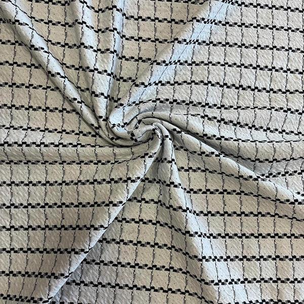 Malha Poliester Elastano LegBox 2 Grande Branco x Preto 01x1.50 Metros - ZAGATA Imagem de Malha Poliester Elastano LegBox 2 Grande Branco x Preto 01x1.50 Metros