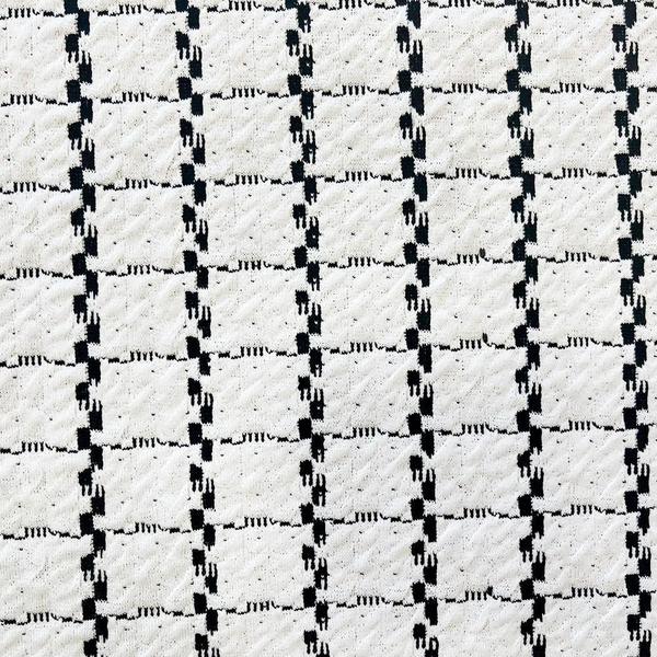 Malha Poliester Elastano LegBox 2 Grande Branco x Preto 01x1.50 Metros - ZAGATA Imagem de Malha Poliester Elastano LegBox 2 Grande Branco x Preto 01x1.50 Metros