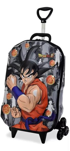 Imagem de Malinha Mochila 3 Rodinhas Infantil Escolar G Dragon Ball 3d