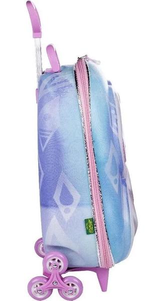 Imagem de Malinha Mochila Escolar Meninas Frozen Elsa 3 Rodinhas G