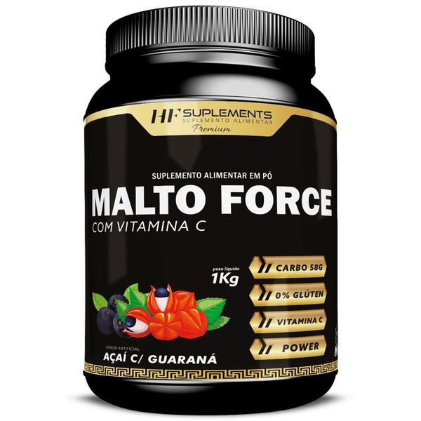 Imagem de Malto force maltodextrina com vitamina c 1kg hf suplements