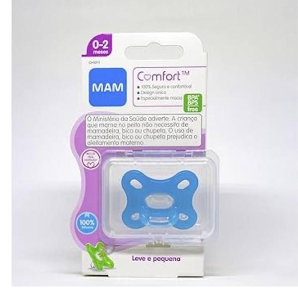 Imagem de Mam Baby Chupeta Mam Comfort 0 A 2 Meses - 100% Silicone