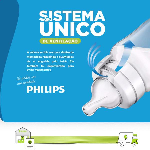 Imagem de Mamadeira 125ml Philips Avent - SCF810/17 Clássica