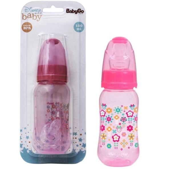 Mamadeira 150ml Orto Sil C Minnie Baby Baby Go Flor 1096 - Dermiwil Imagem de Mamadeira 150ml Orto Sil C Minnie Baby Baby Go Flor 1096