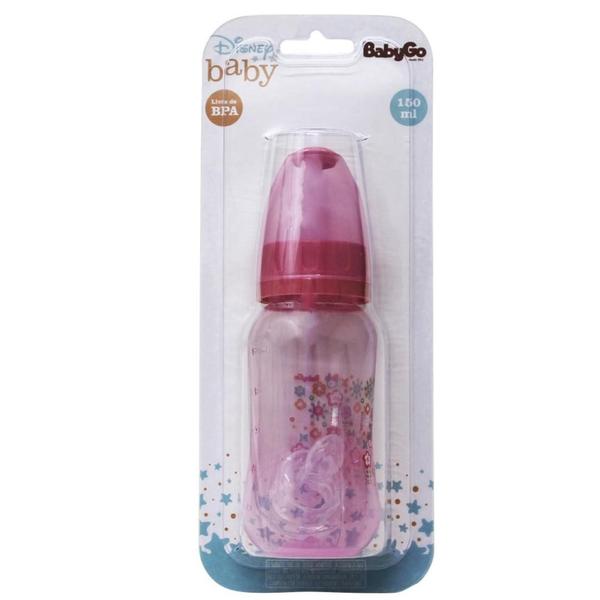 Mamadeira 150ml Orto Sil C Minnie Baby Baby Go Flor 1096 - Dermiwil Imagem de Mamadeira 150ml Orto Sil C Minnie Baby Baby Go Flor 1096