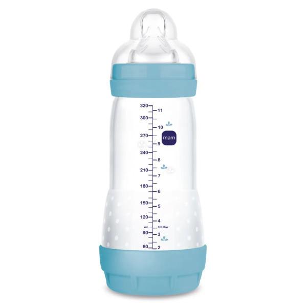 Imagem de Mamadeira 320ml Anticólica Easy Start MAM Bico 4m+ Azul