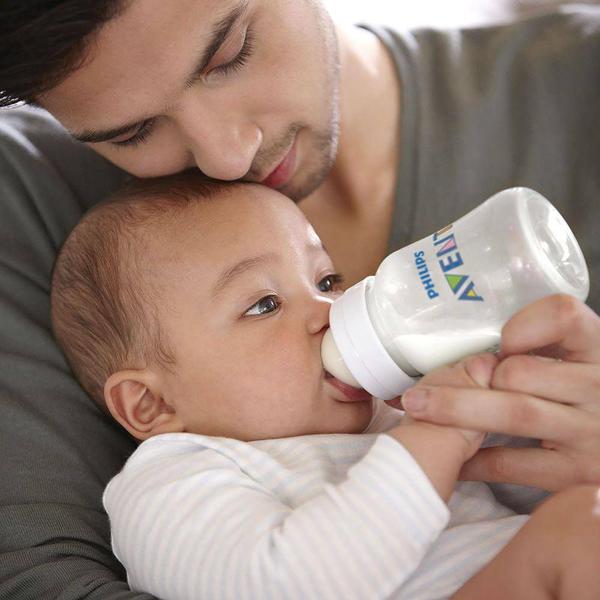 Mamadeira Anti-colic Rosa 260ml + Bico Nº3 - Philips Avent Imagem de Mamadeira Anti-colic Rosa 260ml + Bico Nº3 - Philips Avent
