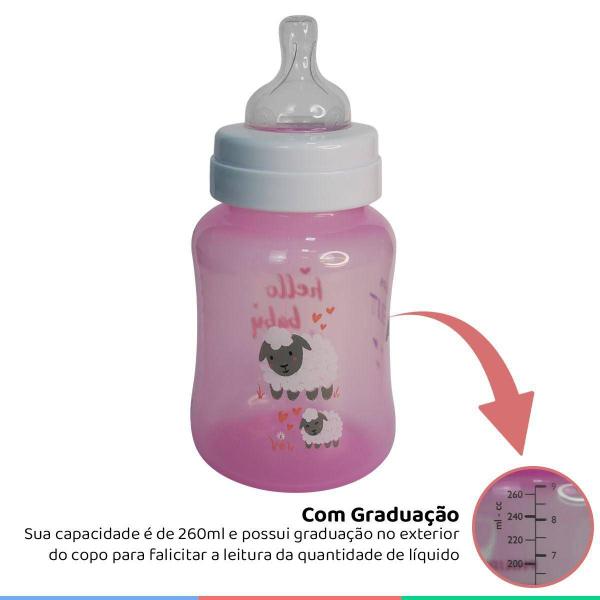 Imagem de Mamadeira Anti-colic Rosa Decorada Ovelha 260ml - Avent