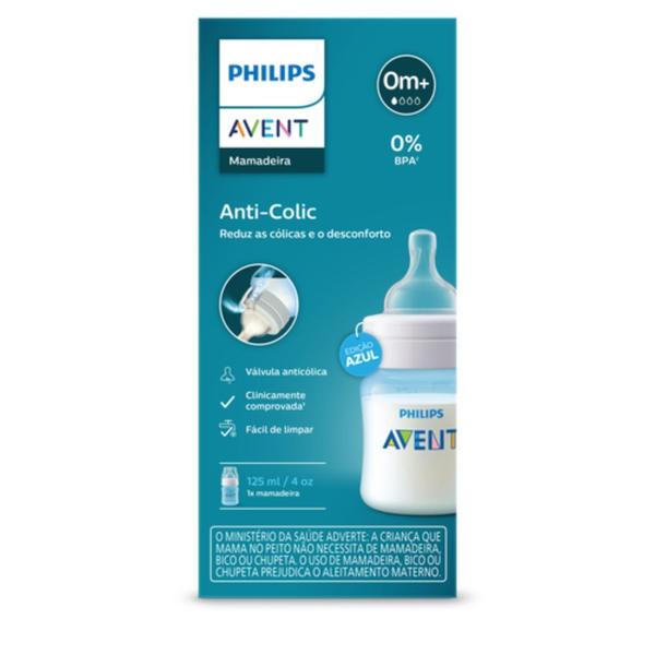 Mamadeira Anti-Cólica 125ml Azul - Philips Avent Imagem de Mamadeira Anti-Cólica 125ml Azul - Philips Avent
