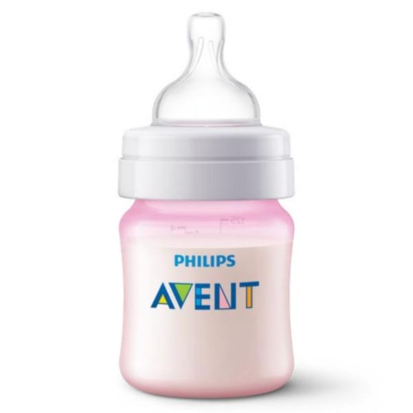 Imagem de Mamadeira Anti-Cólica 125ml Rosa - Philips Avent