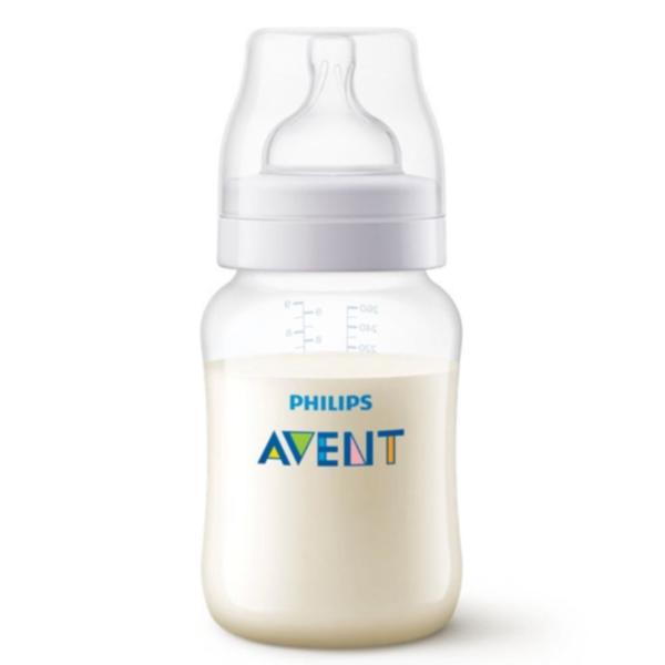 Mamadeira Anti-Cólica 260ml Transparente - Philips Avent Imagem de Mamadeira Anti-Cólica 260ml Transparente - Philips Avent