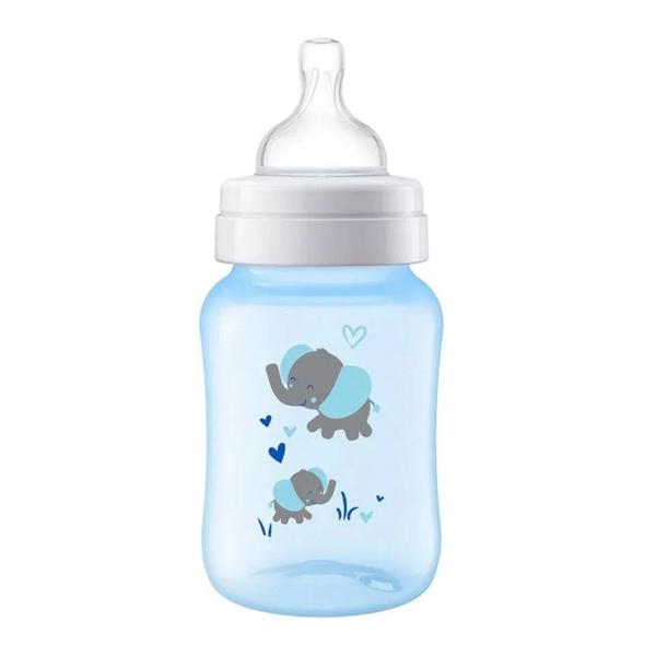 Mamadeira Anti Colica 3.0 Reduz As Cólicas E Desconforto Decorada Elefante + 1 Mês 260ml Philips Imagem de Mamadeira Anti Colica 3.0 Reduz As Cólicas E Desconforto Decorada Elefante + 1 Mês 260ml Philips